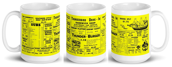 Thunderbird Drive In 15 oz Coffee Mug