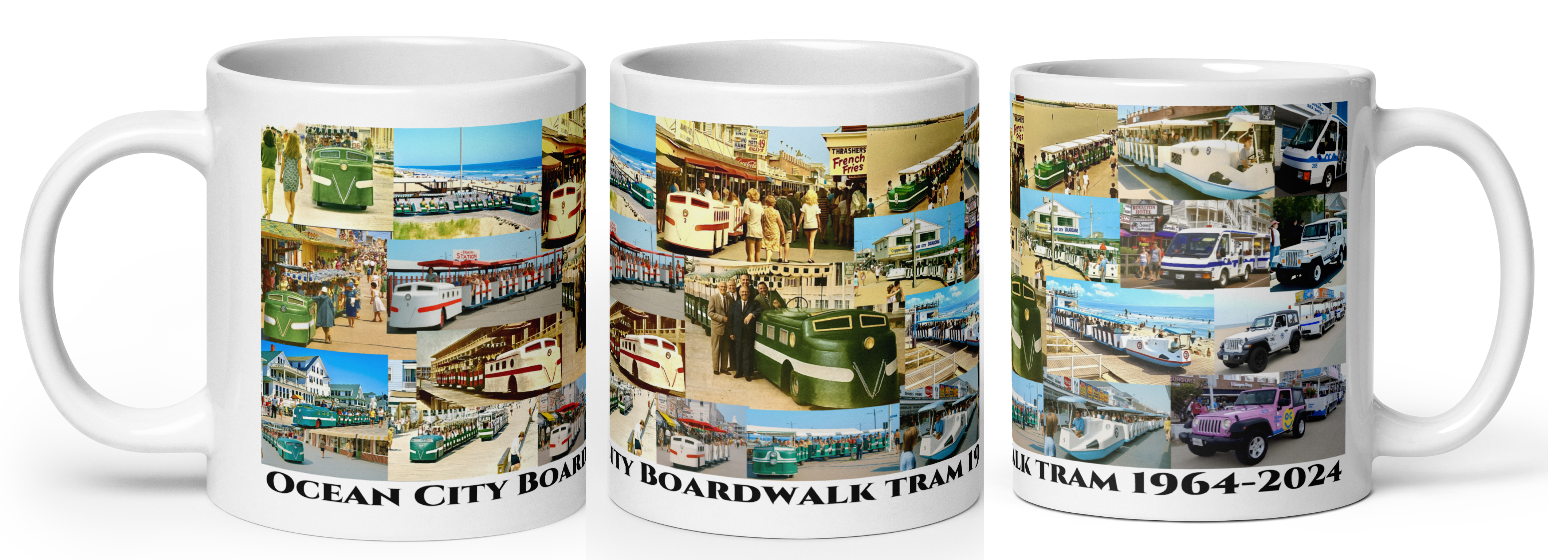 Ocean City Boardwalk Tram Mug 1964-2024