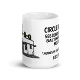 Circle BBQ White glossy 15 oz. Coffee Mug