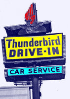 Thunderbird Drive-In Vintage logo Unisex Sweatshirt