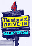 Thunderbird Drive-In Vintage logo Unisex T-Shirt