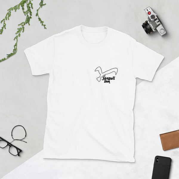 Seagull Inn White Short-Sleeve Unisex T-Shirt