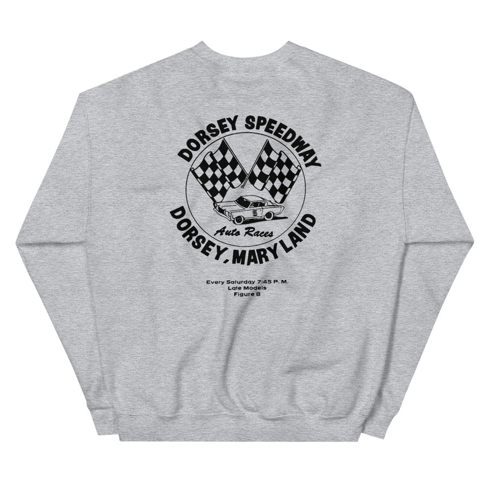 Dorsey Speedway Vintage Logo replica Unisex Gray Sweatshirt S-5XL