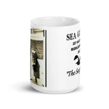 Vintage Seagull Inn 15 oz White glossy mug