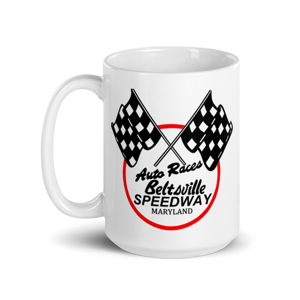 Beltsville Speedway Retro Coffee Mug White glossy mug